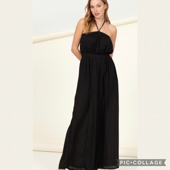 Night Out!! Gorgeous Black Jumpsuit - Picture 1 of 4